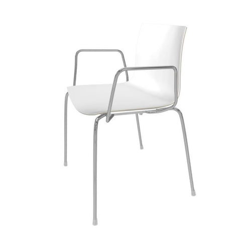 Catifa 46 0251 Armchair Bicolored Frame Chrome